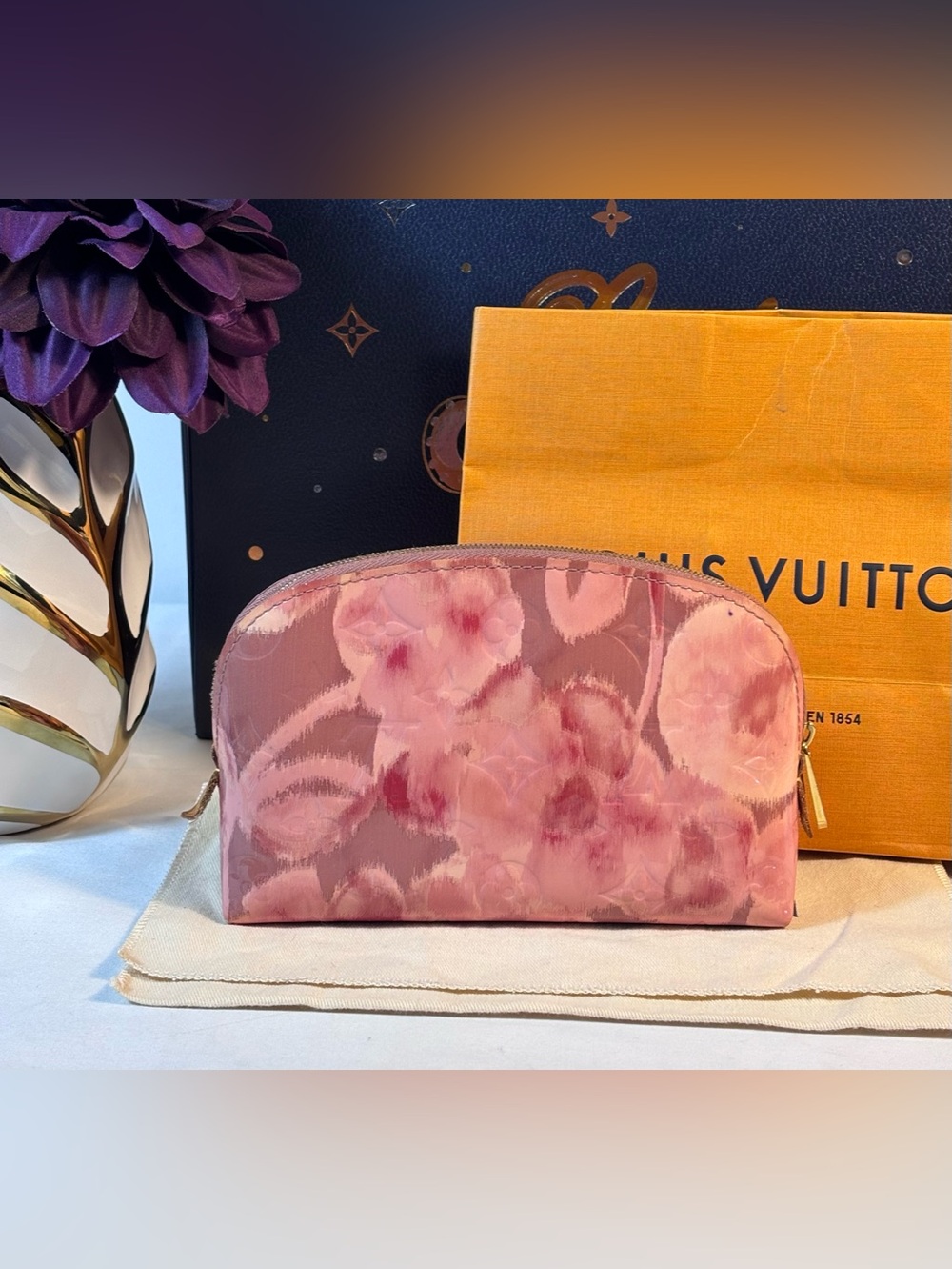 Beautiful Louis Vuitton Ikat Cosmetic Pouch